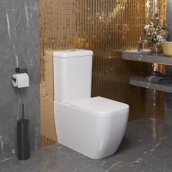 Ambassador Унитаз компакт Forsa белый с сиденьем микролифт – фотография-5